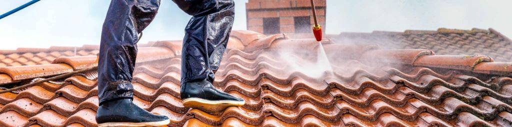 Steps to maintain your roof using pressure washing and recycled pool water