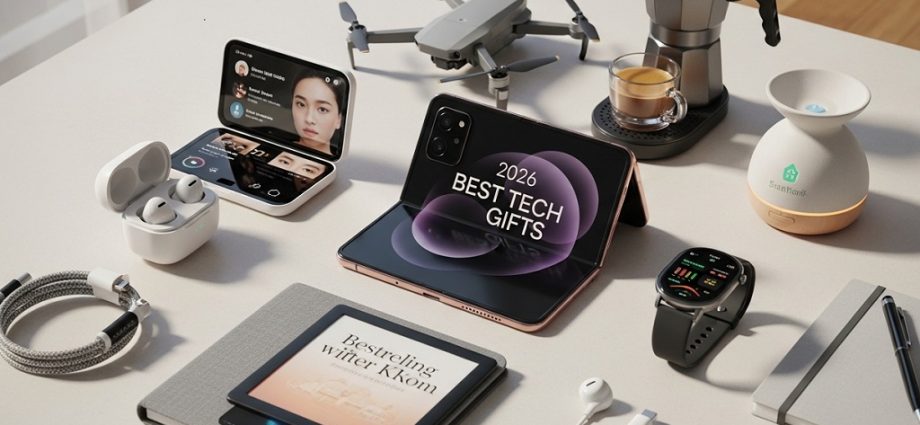 best tech gifts for women wearable gadgets smartwatch earbuds tablet setup